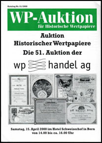 2000 WP-Auktion für Historische Wertpapier auction catalog 2000 WP-Auktion für Historische Wertpapier auction catalog